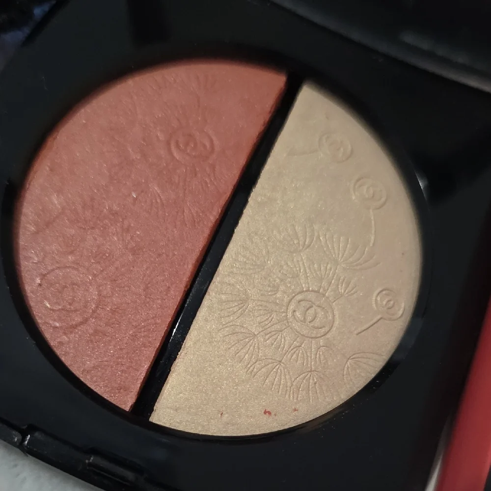 NEW~ CHANEL JARDIN IMAGINAIRE Blush & Highlighter Duo - Gold and Peach
